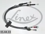 Трос куліси Opel Vivaro/Renault Trafic III 15- (1279/1210mm) 35.44.33 LINEX 35-44-33 (фото 1)