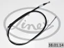 Трос ручника (задній) Audi A1/VW Polo/Seat Ibiza 08- (1642/1044mm) 38.01.14 LINEX 38-01-14 (фото 1)
