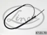 Трос ручника VW Up!/Skoda Citigo 1.0 11-23 (1518/810mm) 47.01.70 LINEX 47-01-70 (фото 1)