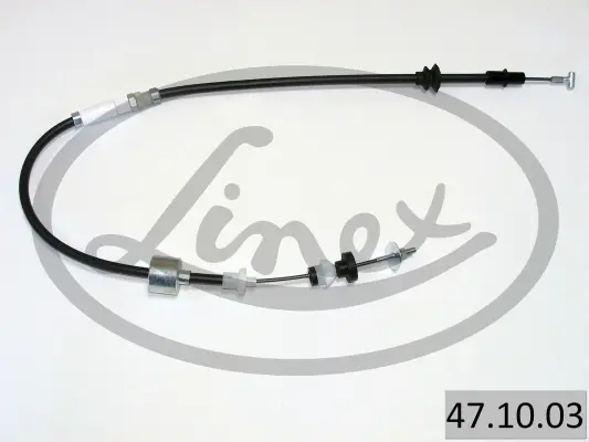 Трос зчеплення VW Polo/Lupo/Caddy/Passat/Seat (1073/833mm) (з ручною регулировкою) 47.10.03 LINEX 47-10-03 (фото 1)