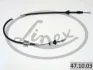 Трос зчеплення VW Polo/Lupo/Caddy/Passat/Seat (1073/833mm) (з ручною регулировкою) 47.10.03 LINEX 47-10-03 (фото 1)
