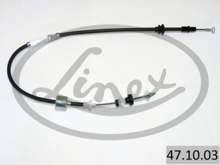 Трос зчеплення VW Polo/Lupo/Caddy/Passat/Seat (1073/833mm) (з ручною регулировкою) 47.10.03 LINEX 47-10-03