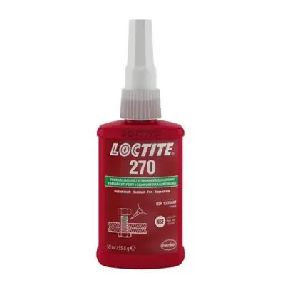 Фіксатор різьби LOCTITE 270 (зелений) 50 мл (високої фіксації) макс. діаметр різьби М20 LOCTITE Loctite 1335896 (фото 1)