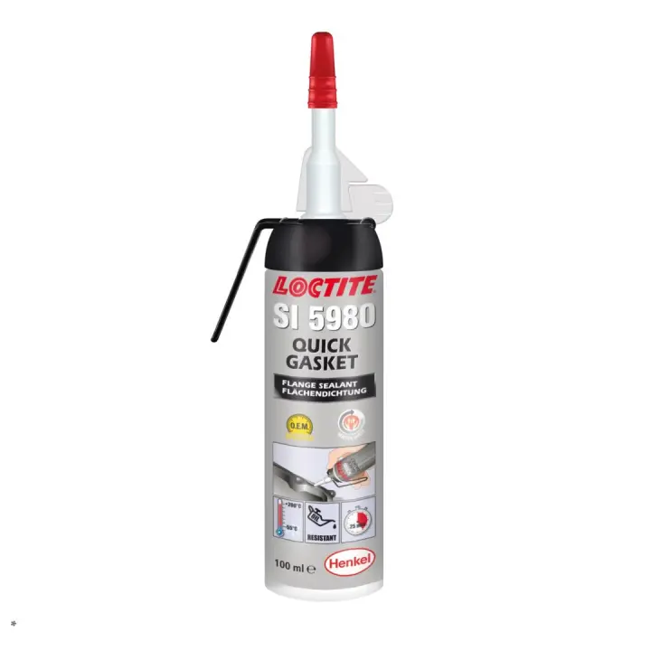 LOCTITE SI 5980, 100ML Герметик силіконовий (чорний) (маслостійкий) (-55°C до +200°C) LOCTITE Loctite 2327036 (фото 1)