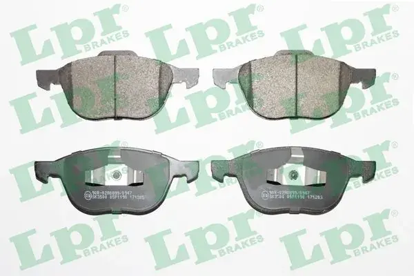 Колодка гальм. диск. FORD FOCUS, MAZDA 3,5, VOLVO C70, S40, передн. (вир-во) LPR 05P1190 (фото 1)