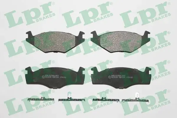 Колодка гальм. диск. SEAT IBIZA II (6K1), VW GOLF II (19E, 1G1), PASSAT (32B) передн. (вир-во) LPR 05P224 (фото 1)