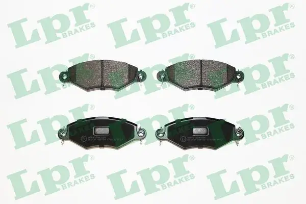 Колодка гальм. диск. PEUGEOT 206 1.1I, 1.4I, 1.6I, 1.9D,TD 11.00 - передн. (вир-во) LPR 05P708 (фото 1)