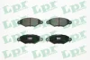 Колодка гальм. диск. PEUGEOT 206 1.1I, 1.4I, 1.6I, 1.9D,TD 11.00 - передн. (вир-во) LPR 05P708 (фото 1)