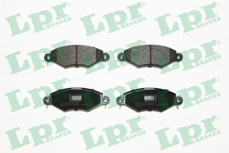 Колодка гальм. диск. PEUGEOT 206 1.1I, 1.4I, 1.6I, 1.9D,TD 11.00 - передн. (вир-во) LPR 05P708