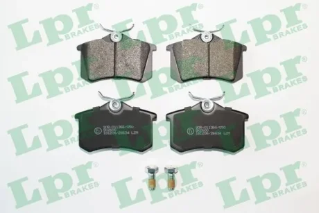 Колодка гальм. диск. AUDI, CITROEN, FORD, PEUGEOT, RENAULT, SEAT, SKODA, VW задн. (вир-во) LPR 05P868