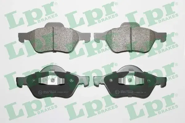 Колодка гальм. диск. RENAULT LAGUNA II передн. (вир-во) LPR 05P898 (фото 1)