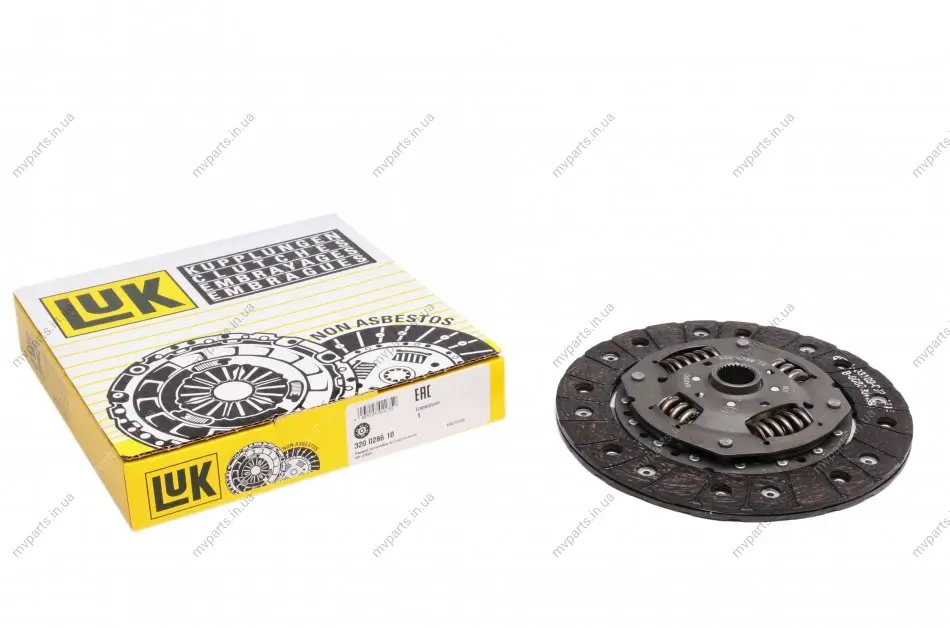 Диск зчеплення VW Caddy II 1.9 SDI 95-04 (d=200mm) 320 0286 10 LuK 320-0286-10 (фото 1)