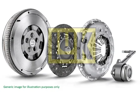 Демпфер + комплект зчеплення Renault Duster 1.5 dCi 4x4 10- (вижимної) K9K, 80/81kw 600 0349 00 LuK 600-0349-00