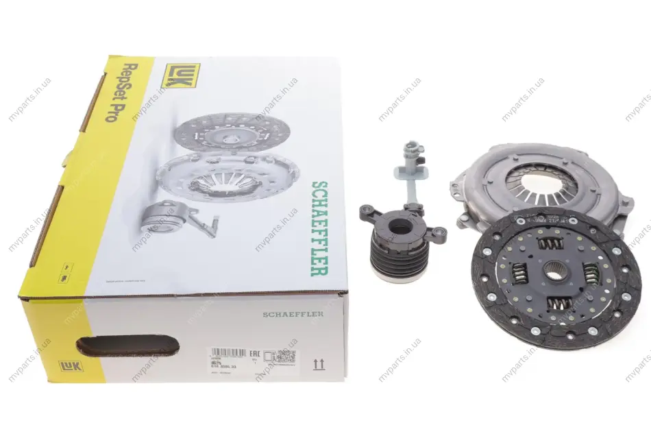 Комплект зчеплення Renault Clio III 1.2 16V Hi-Flex/Ethanol, 05-14, D4F, 48/55/57kw (кпп JH3.128) 618 3086 33 LuK 618-3086-33 (фото 1)