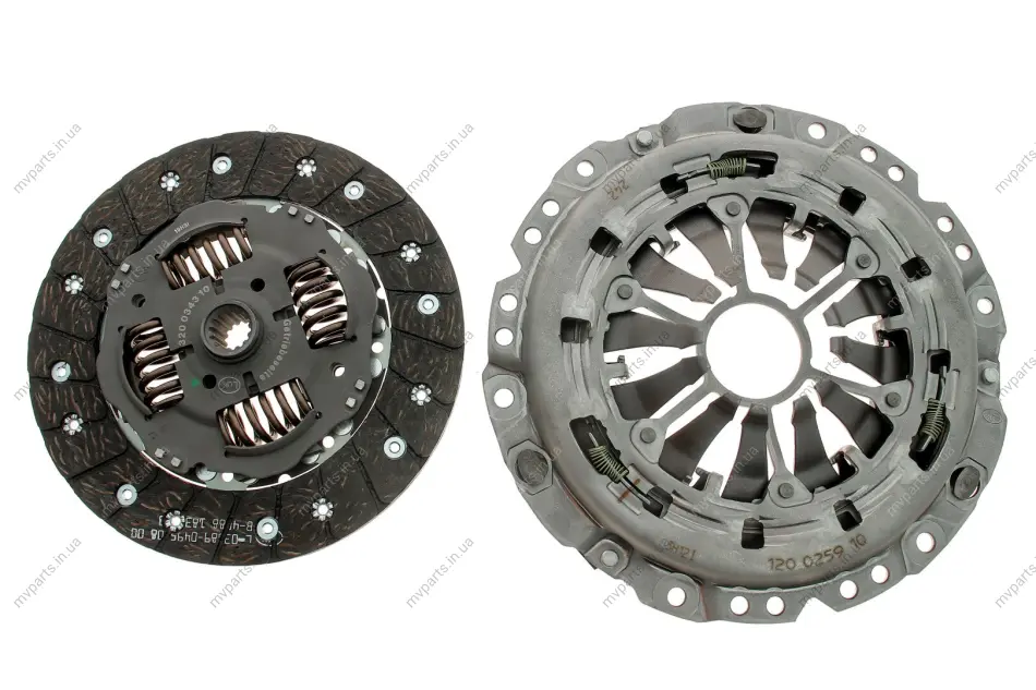 Комплект зчеплення Opel Corsa C/D 1.0/1.2, 00-14, 44/55/59kw 620 3075 09 LuK 620-3075-09 (фото 1)