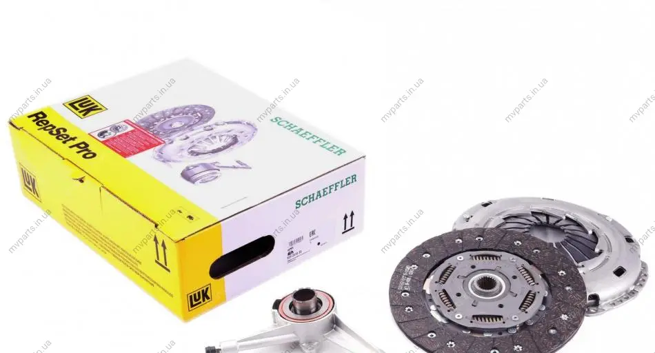 Комплект зчеплення VW T4 2.5TDI, 111kw, 98-03, d=240mm, AHY, AXG з вижимним 624 2410 33 LuK 624-2410-33 (фото 1)