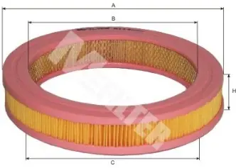 Фільтр повітряний Honda Civic 1.3, 1.5 -87 (вир-во M-Filter) M-FILTER A114 (фото 1)
