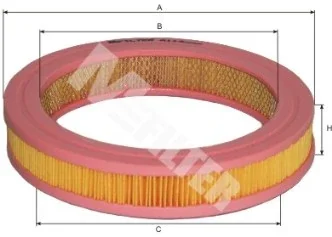 Фільтр повітряний Honda Civic 1.3, 1.5 -87 (вир-во M-Filter) M-FILTER A114