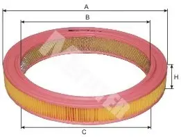 Фільтр повітряний BMW 3 (вир-во M-Filter) M-FILTER A115 (фото 1)