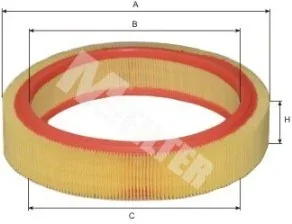 Фільтр повітряний RENAULT Clio (вир-во M-filter) M-FILTER A117