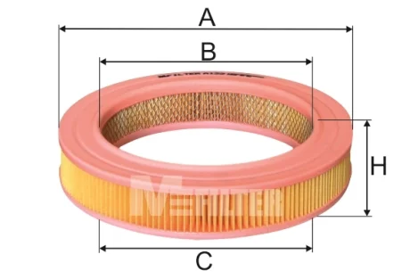 Фільтр повітряний OPEL (вир-во M-Filter) M-FILTER A122