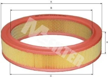 Фільтр повітряний AUDI, SKODA, VW (вир-во M-filter) M-FILTER A123