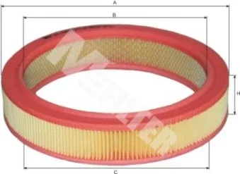 Фільтр повітряний SKODA Favorit (вир-во M-filter) M-FILTER A124