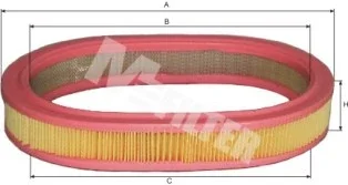 Фільтр повітряний FORD Escort (вир-во M-Filter) M-FILTER A126