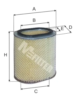 Фільтр повітряний MITSUBISHI Colt 1.8D 84-96, Lancer 1.8D 88- (вир-во M-Filter) M-FILTER A238