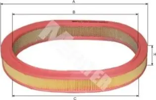 Фільтр повітряний FORD Escort (вир-во M-filter) M-FILTER A252 (фото 1)