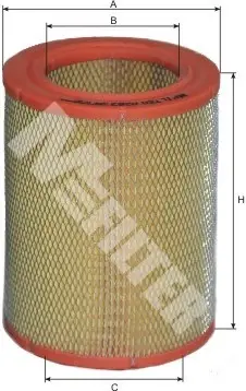 Фільтр повітряний CITROEN, PEUGEOT (вир-во M-filter) M-FILTER A263 (фото 1)
