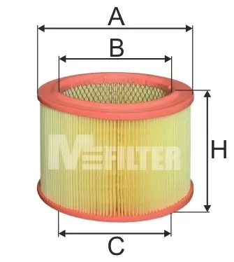 Фільтр повітряний CITROEN ZX (вир-во M-filter) M-FILTER A289 (фото 1)