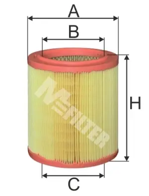 Фільтр повітряний CITROEN, PEUGEOT (вир-во M-filter) M-FILTER A396 (фото 1)