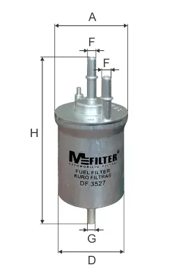 Фільтр паливний VAG 1.0-2.0 99-09 (вир-во) M-FILTER DF3527 (фото 1)