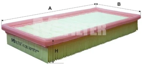 Фільтр повітряний AUDI 80 (вир-во M-filter) M-FILTER K130
