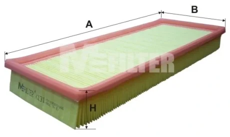 Фільтр повітряний FORD, VW (вир-во M-filter) M-FILTER K131