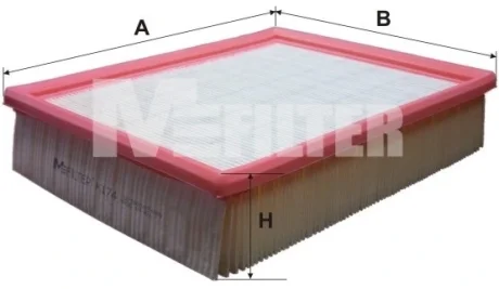 Фільтр повітряний OPEL Omega (вир-во M-filter) M-FILTER K174