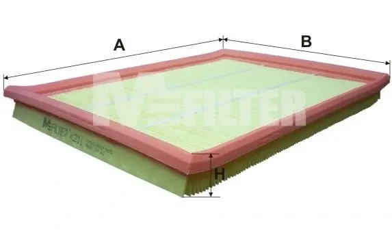 Фільтр повітряний OPEL ASTRA (вир-во M-filter) M-FILTER K211 (фото 1)