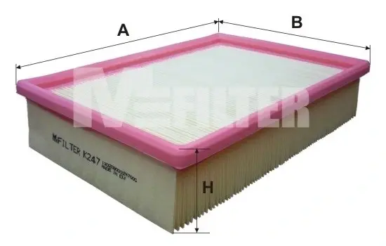 Фільтр повітряний OPEL (вир-во M-filter) M-FILTER K247 (фото 1)