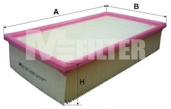 Фільтр повітряний AUDI A6 (вир-во M-filter) M-FILTER K293 (фото 1)