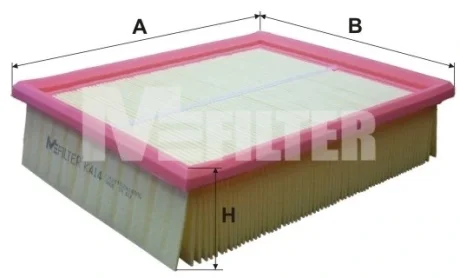 Фільтр повітряний OPEL Vectra-B 1.7TD (вир-во M-filter) M-FILTER K414