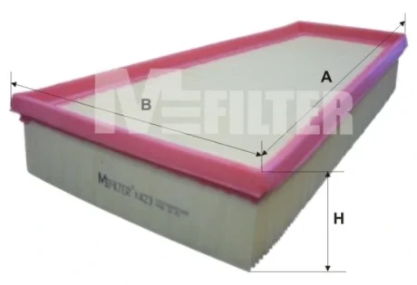 Фільтр повітряний PEUGEOT (вир-во M-filter) M-FILTER K423