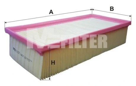 Фільтр повітряний TOYOTA Avensis 98-, Carina E (вир-во M-filter) M-FILTER K437