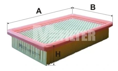 Фільтр повітряний Chrysler (вир-во M-Filter) M-FILTER K497