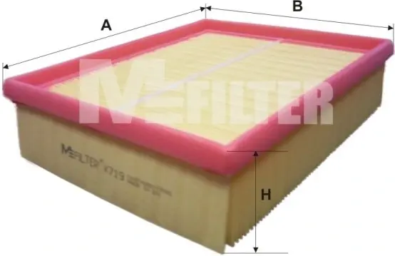 Фільтр повітряний Renault (вир-во M-Filter) M-FILTER K719 (фото 1)