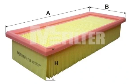 Фільтр повітряний HONDA (вир-во M-Filter) M-FILTER K731