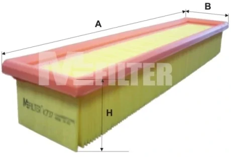 Фільтр повітряний RENAULT (вир-во M-filter) M-FILTER K737