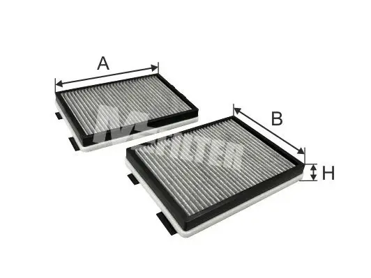 Фільтр салону вугільний BMW (2шт.) (вир-во M-Filter) M-FILTER K905C-2 (фото 1)