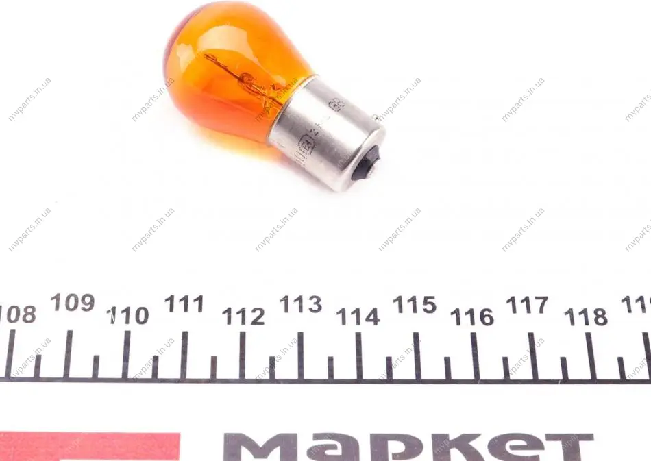 Автолампа PY21W 24V 21W BAU15s (жовта) (PY21W 24V HD) MAGNETI MARELLI 008568100000 (фото 1)