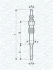 Свічка розжарювання VW T5 1.9/2.5TDI 03- (11V) MAGNETI MARELLI 062900085304 (фото 1)